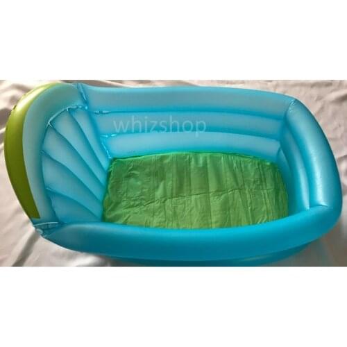 Baby Childrens Inflatable Bathtub Travel Baby Wash Basin Blue Brand New Portable PVC Bath Tubs for Baby