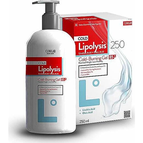 Clinilab Lipolysis Cold Burning Gel 250 Ml, Weight Loss Creams, Slimming Patch, Cellulite, Massage Oil, Coupe Faim, Lotion