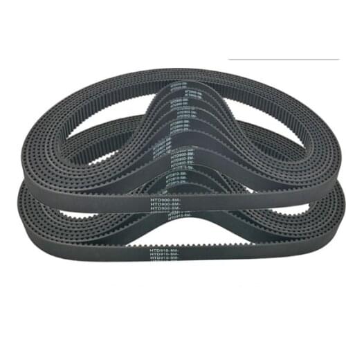 HTD860-5M HTD865-5M HTD870-5M HTD875-5M HTD900-5M HTD910-5M HTD915-5M Rubber Timing Belt Black 1PC