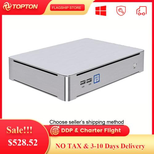 Topton PC Gamer Intel Xeon D-1581 16 Cores 32 Threads NVIDIA GTX 1050Ti Desktop Mini Computer DDR4 Windows 10 Pro Dual-band WiFi