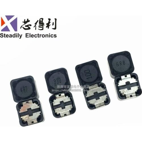 10pcs/lot CD127 Inductance 2.2 3.3 4.7 6.8UH 12*12 * 7MM-Shielded Power Inductors CDRH