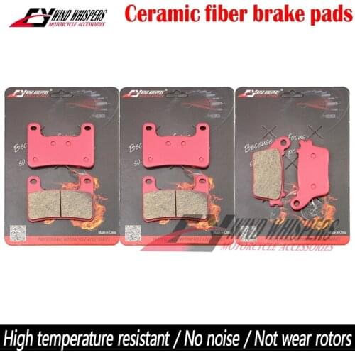 Motorcycle Ceramic Front Rear Brake Pads For Kawasaki Ninja ZX-10R ZX10R ZX 10R (ZX1000) ABS 2011 2012 2013 2014 2015