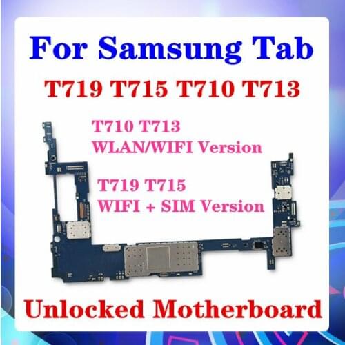 For Samsung Galaxy Tab S2 T719 T715 T710 T713 Motherboard WIFI+SIM Support , WIFI/WLAN Version Android OS Installed Full Chips