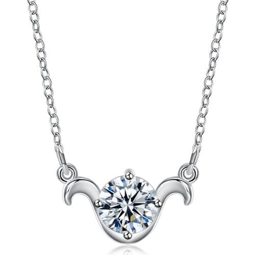 Constellation Fashion Jewelry Silver Plated Pendant Necklace For Women Low Price cute animal Wedding Party