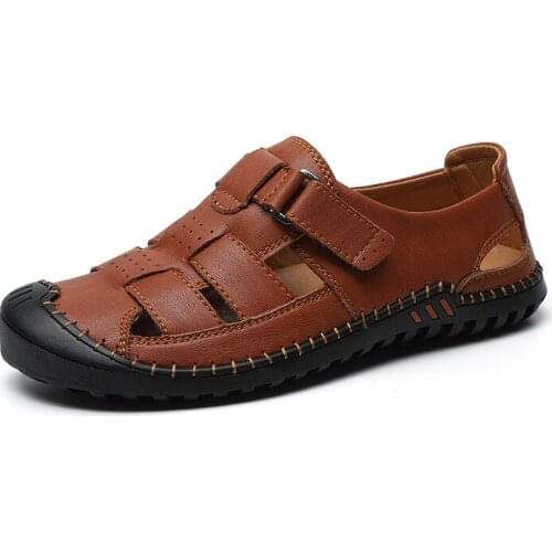 Sandals mens sandel sandale cuero size rasteira sandalsslippers zandalias sandalen uomo sandalias vietnam romanas sport heren