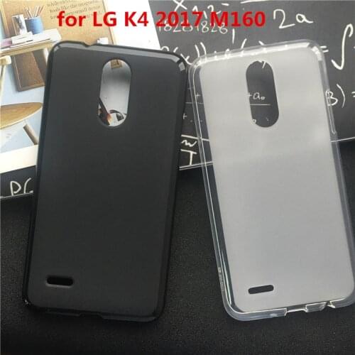 Soft Silicone Protective Back Cover Cases for LG K4 2017 M160 TPU Mobile Phone Case Black Para Original Coque