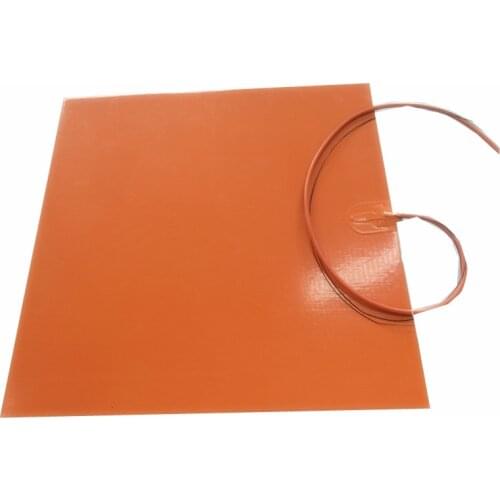 400x500MM 110-220V 1000W Heater Silicone Heating Pad With 3M PSA and NTC 100K Thermistor 1000MM lead wire For 3D Printer HEATBED