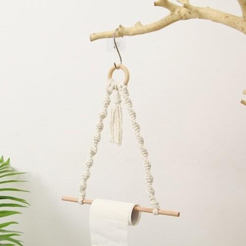 Wall hangs Boho Style paper holder holder rack bedroom sitting room toilet adornment