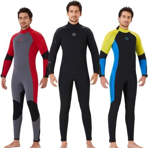 5MM Neoprene Wetsuit Men women Scuba deep diving suit spearfishing Snorkeling Surfing one piece set winter Cold-proof swimsuit