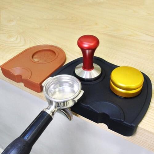 Coffee Tamper Mat Anti-Slip Portable Silicone Espresso Latte Art Barista Coffee Mat for Kitchen Durable Coffeeware Hot Sale