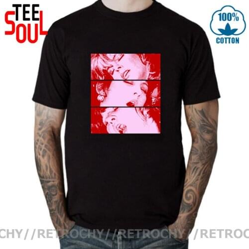 Retrochy 2020 Latest Summer Vintage Red Pink Sexy Faces T shirt women men Retro Sex Girl Make Love Design T-shirt Homme camiseta