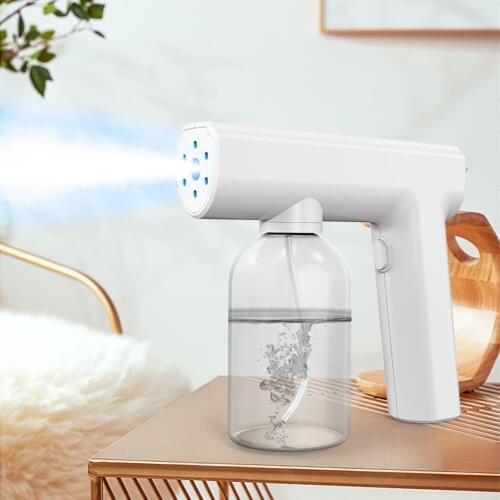 Outdoor Indoor Disinfection Gun Wireless Rechargeable Nano Atomizer Large Capacity ULV Electric Sprayer Nozzle Adjustable Fogger