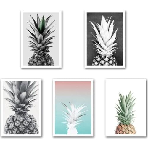 Colorful Pineapple Nordic Posters And Prints Modern Wall Art Canvas Painting Gallery Wall Pictures For Living Room Home Decor