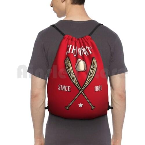 Establishment-Baseball Design Backpack Drawstring Bag Riding Climbing Gym Bag Lb Baseball Sport Sports Team Professional