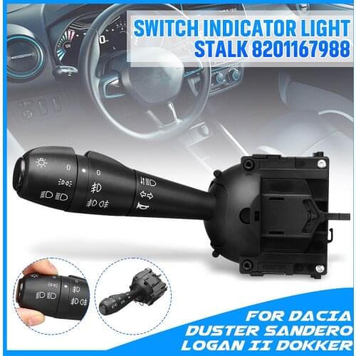 Turn Signal Horn Control For Dacia Dokker Duster Lodgy Logan Sandero 8201167988 Steering Column SwitchUnit For Dacia for Renault