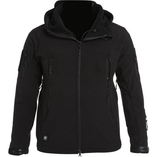 Outdoor Soft Shell Fleece Men And Women Windproof Waterproof Breathable Warm Three-In-One Coat Shark Leather Jacket