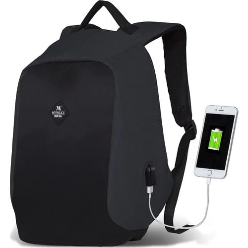 My Valice Smart Bag Secret Usb Charger Input Smart Backpack Smoked