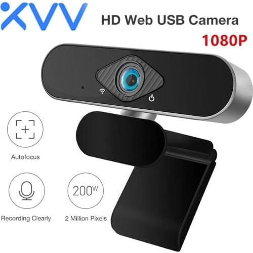 Xiaovv 1080P Webcam With Microphone 150° Wide Angle USB HD Camera Laptop Computer Webcast For Zoom YouTube Skype FaceTime