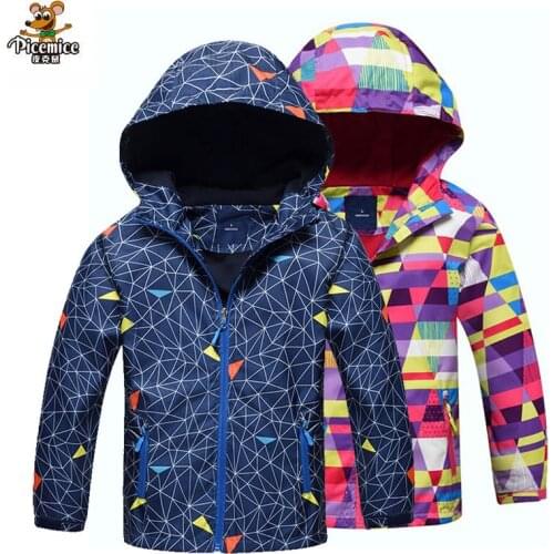 2020 Spring Boys Girls Jackets Kids Boys Outerwear Waterproof Windproof Hoodies Jackets For Childrens Polar Fleece Coat