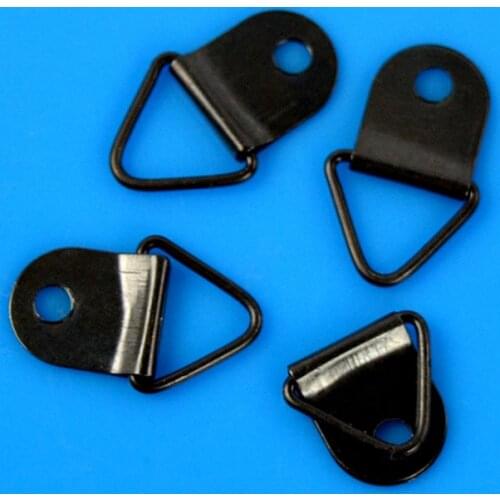 Hanger D Ring 50Pcs/Set Photo Mount Hook Metal Picture Triangle Black Frame Wall