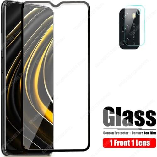 Camera Protective Glass For Xiaomi Poco M3 Tempered Glass Xaomi Poco X3 NFC Screen Protector Safety Film Xiomi PocoX3 M 3 2020