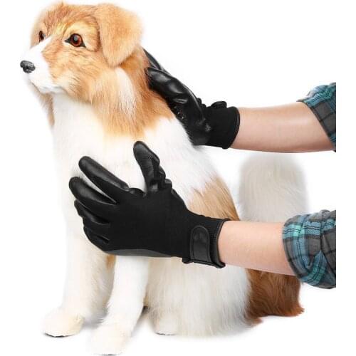1 Pair Pet Grooming Gloves Dog Cat Hair Cleaning Brush Silicone Shower Comb Dog Bath Brush Pet Massage Gloves Dog Accessories