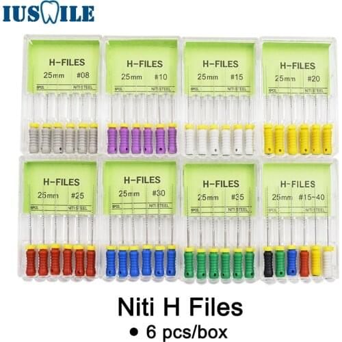 10 boxes Endodontic Hand Ues Niti Steel H Files Dental Niti K H Endo Files Root Canal Treatment Drills
