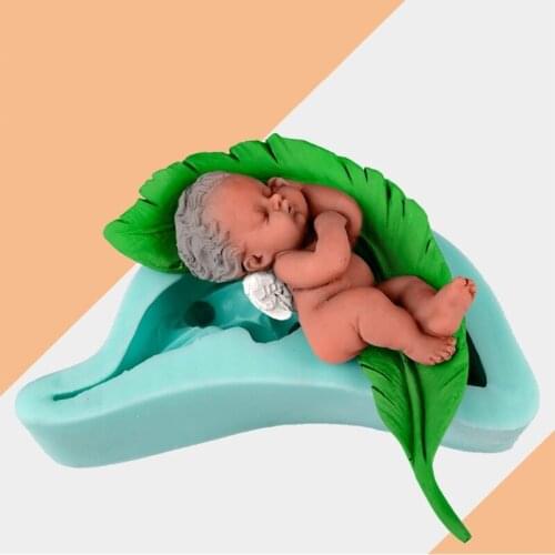 3D Baby Silicone Soap Molds Candle Molds Peonies Clay Mould Cake Decorating Silicone Jello Sugar Chocolate Fondant Molds