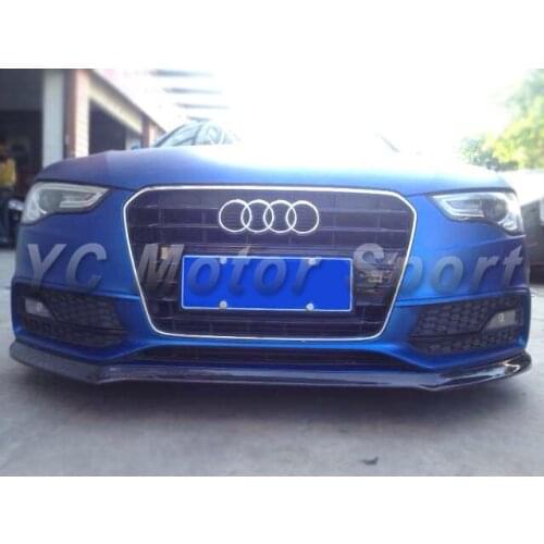 Car Accessories Carbon Fiber YC-Sport Style Front Lip Fit For 2012-2014 B8.5 S5 & A5 S-Line Coupe Sedan Front Lip