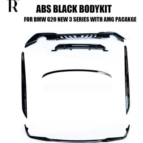 G20 G21 Bodykit Carbon Fiber Side Skirt & Rear Diffuser & Rear Trunk Spoiler & Front lip for BNW 3 Series 320 330 340