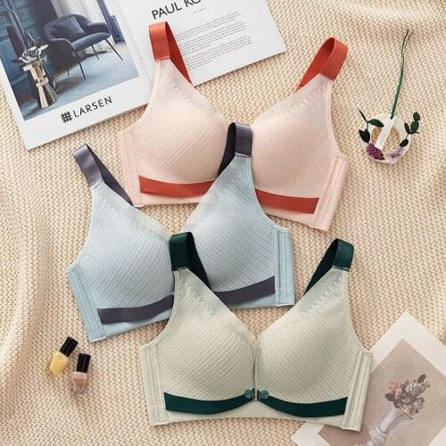 Nursing bras gathered to prevent sagging, pregnant womens underwear, womens pregnancy, special buckle before breastfeeding, su