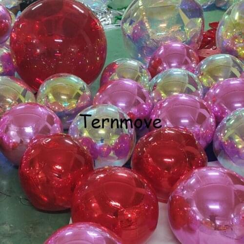 Giant inflatable mirror ball for decoration PVC inflatable christmas ornaments ball advertising inflatable mirrored balloon