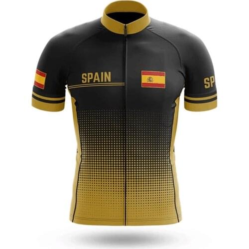 Spain Ropa Verano Velo Fietskleding Heren Zomer Hombre Camisa Masculina Jersey Maillot Cyclisme Homme Camiseta Ciclismo