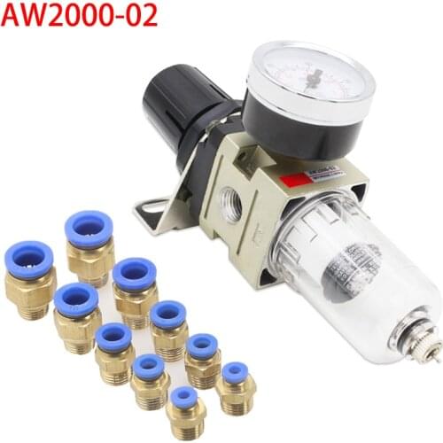 Pneumatic air source processor aw2000-02 filter with pressure regulating valve reducing valve pressure regulating filter