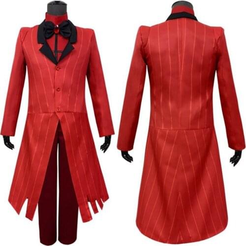 Anime Hotel Cosplay Costume Uniform Adult Men Women Party Halloween Carnival Christmas Costumes Red Suit Clothes Set