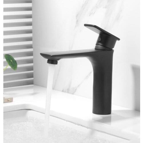 Waterfall Basin Faucet Bathroom Sink Tap Brass Gold New single lever bathroom Water mixer crane Hot and Cold