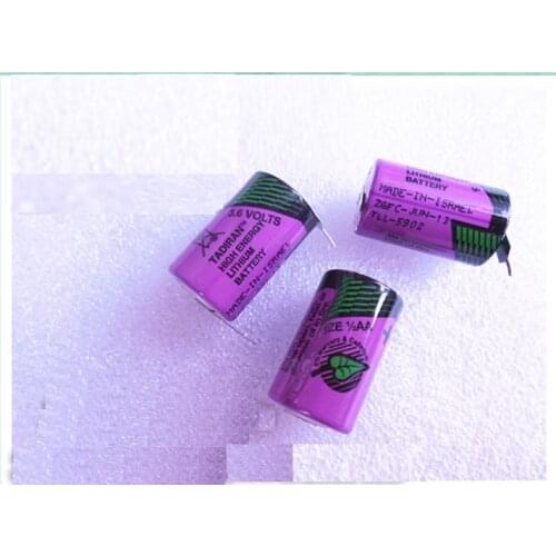12PCS TADIRAN ER14250 TL-5902 SL350 / 750 TL-2150 1/2AA 3.6V lithium batteries for PLC With fillet