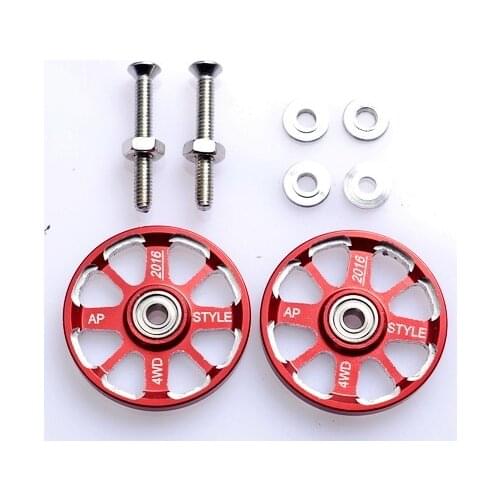 Mini 4WD mini 4*4 Racing Car 19mm Aluminum alloy guide pulley various colors 2pcs/lot