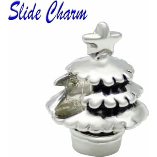 Fashion Jewelry DIY Charm European Style Christmas Pearl High Quality Christmas Tree Bead Fit Pandora Bracelet Necklace