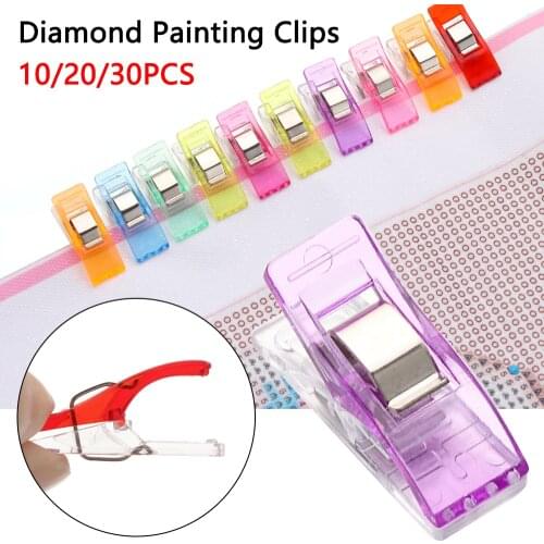 10 PCS 5D Diamond Painting Clips To Keep Painting Canvas Steady Cross Stitch Sewing Accessories Fabric Blinder Garment Clips