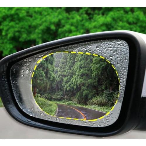 2PCS All Sizes Car Stickers Glass Anti-fog and Rain-proof Film Car Rearview Mirror Sticker Modification for Accessories Goods