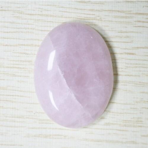Natural Rose Quartz Stone Bead Oval CAB Cabochon No Drill Hole Beadsfor DIY Jewelry Accessories 30x40mm 10pcs/lot Free Ship