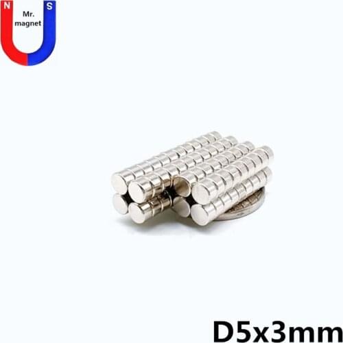 1000pcs 5mm x 3mm neodymium magnet 5x3 small round super strong rare earth magnet 5*3 permanent magnet Applied intelligent toy