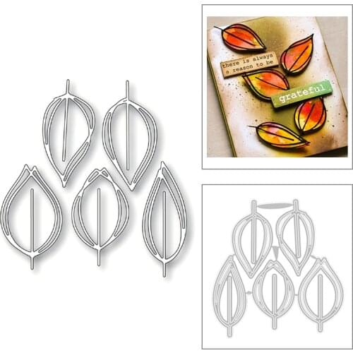 2020 New Plant Maple Leaf Layering Flower Leaves Embossing Metal Cutting Dies Cut For Making Greeting Card Scrapbooking No Stamp