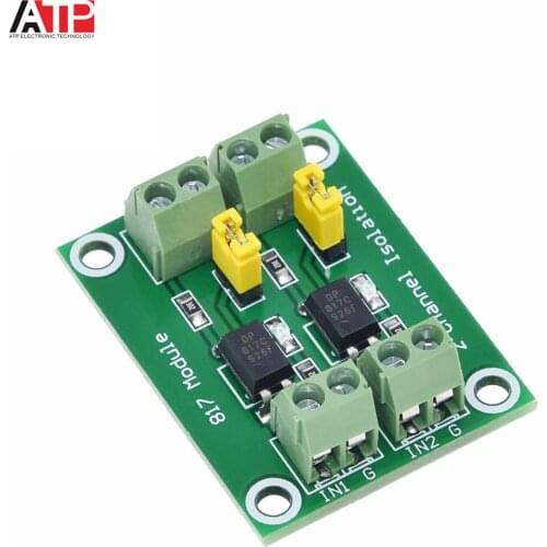 PC817 4 Channel Optocoupler Isolation Board Voltage Converter Adapter Module 3.6-30V Driver Photoelectric Isolated Module PC 817