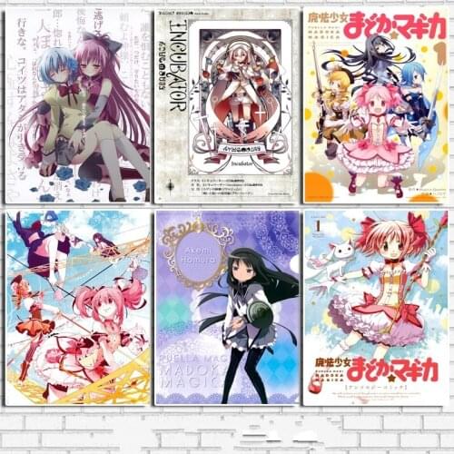 Full Round Drill DIY 5D Diamond Paintings Puella Magi Home Decor Cross Stitch Embroidery Picture Patterns Mosaic Wall Sticker