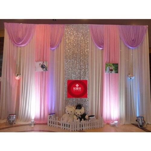 Wedding 3mx6m backdrop Wedding stage curtain background stage backdrop The Wedding arrangement