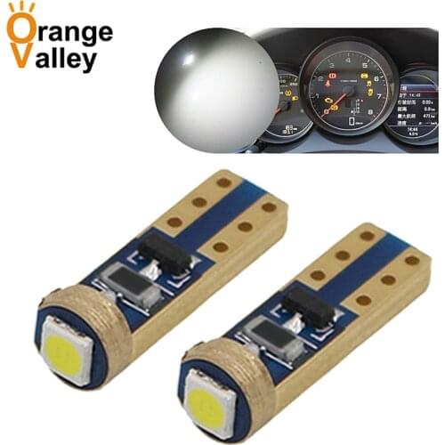 500Pcs T5 3030 SMD W1.2W 73 74 1 LEDs Car Wedge Instrument Panel Speedometer Tacho Gauge Cluster Lamp Dash LED Bulbs Light