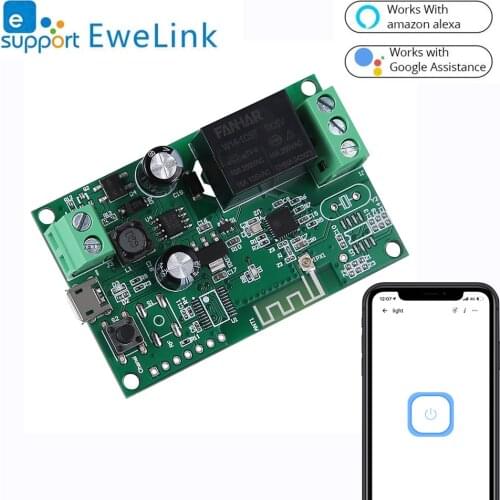 Smart Wifi Switch Relay Module 12V Timer Ewelink APP Remote Control Wireless Inching Self-Locking Works With Alexa Google home