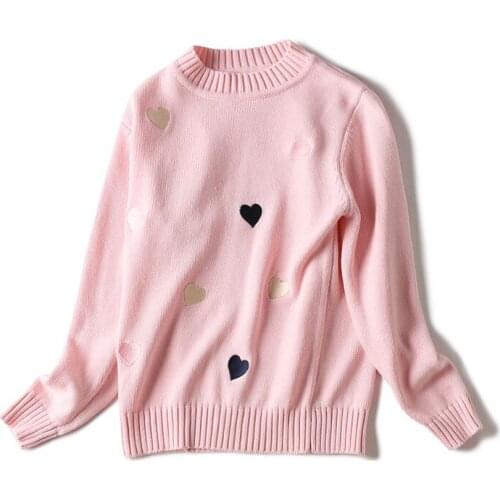 Girls Knitted sweater Spring Autumn Teenager Girls Knitted Sweater Fashion Knitwear Pullovers Kids Sweaters girl Clothes